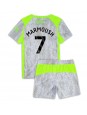 Billige Manchester City Omar Marmoush #7 Tredjedraktsett Barn 2025-26 Kortermet (+ Korte bukser)
